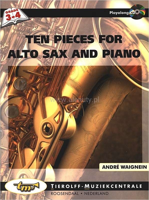 Ten Pieces for Alto Sax and Piano André Waignein nuty na saksofon