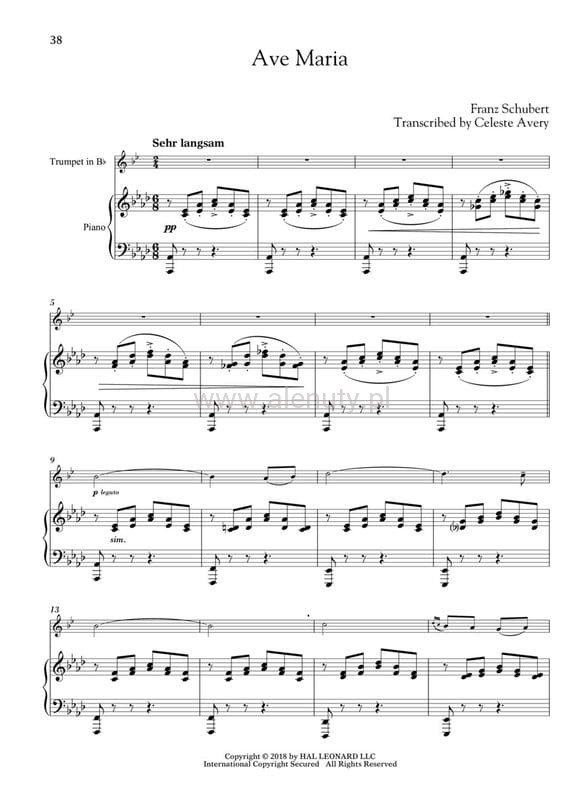 Wedding Music For Classical Players Trumpet And Piano Audio Online Piesni Na Slub Nuty Na Trabke I Fortepian Alenuty Pl Ksiegarnia Muzyczna