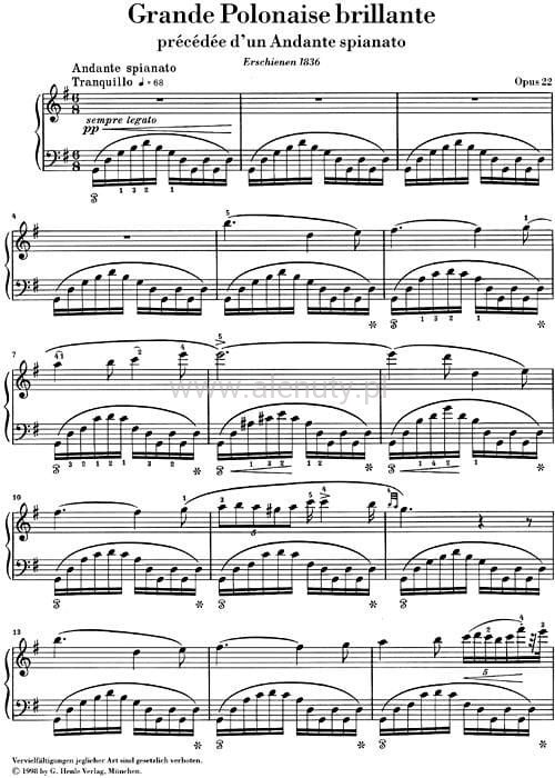 Fryderyk Chopin: Andante spianato und Grande Polonaise brillante