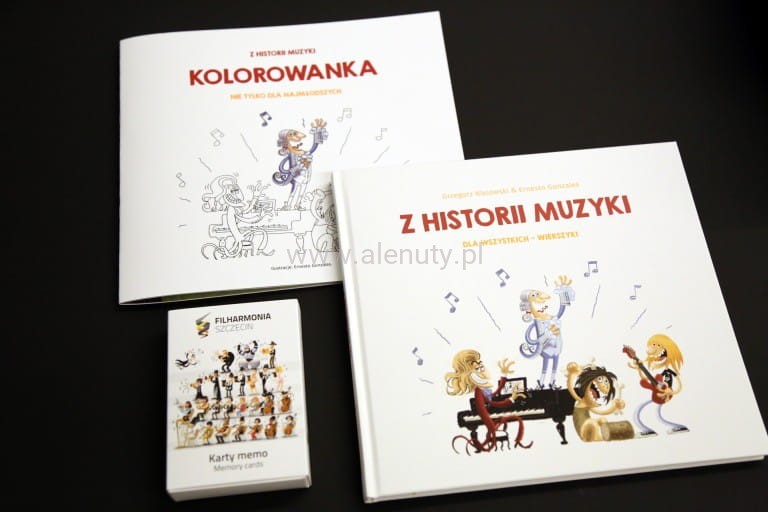 Zestaw 'Z historii muzyki' - memory, książka i kolorowanka - Alenuty.pl