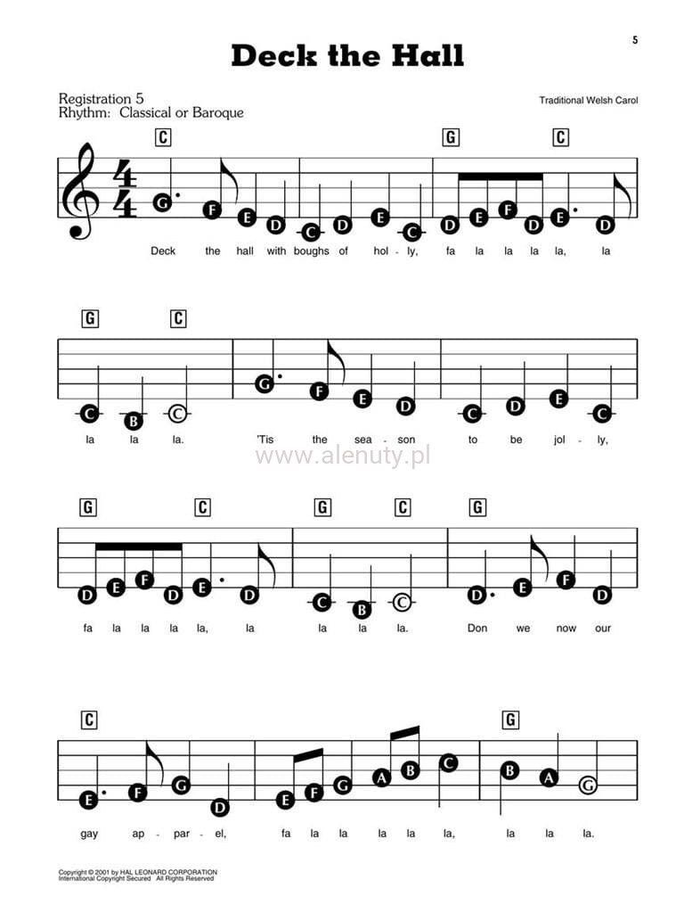 E-Z Play Today Volume 219: Christmas Songs With 3 Chords - kolędy i