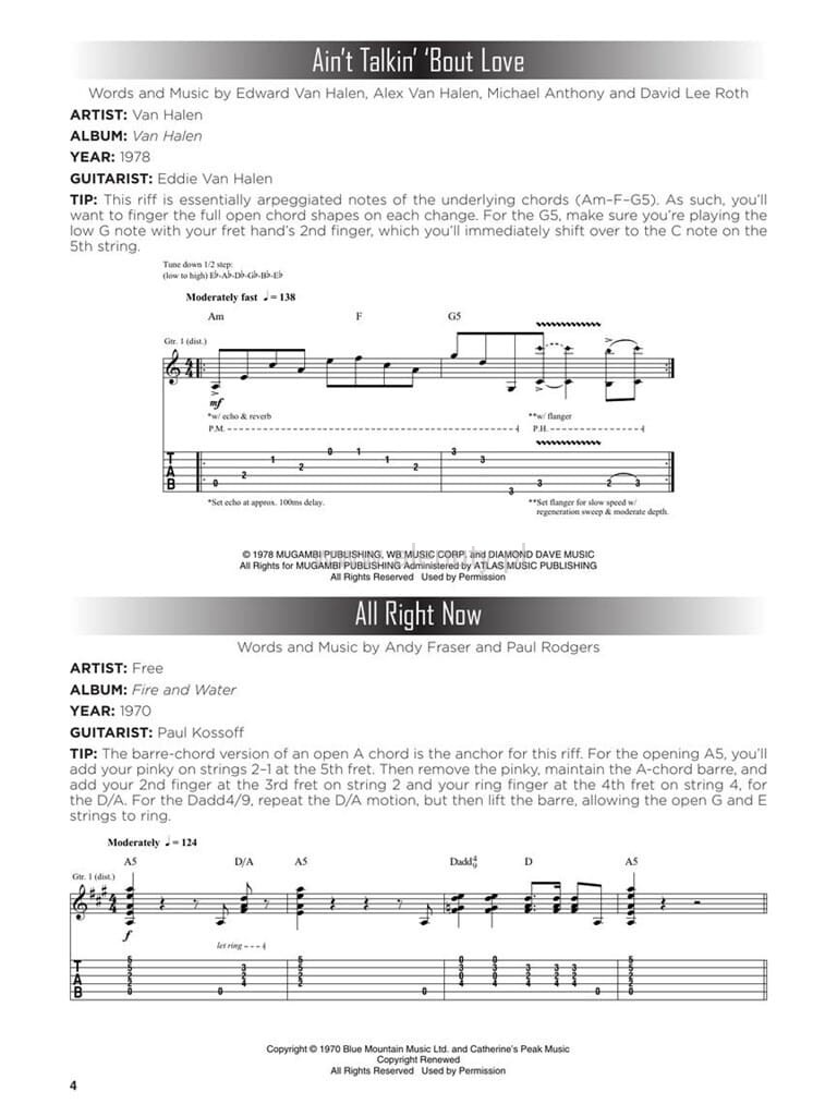 First 50 Riffs You Should Play on Guitar - nuty i tabulatury na gitarę ...