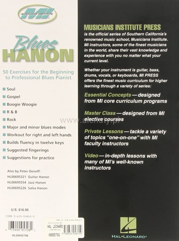Peter Deneff: Blues Hanon - 50 Exercises for the Beginning to ...