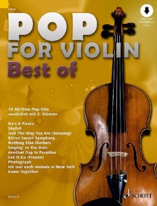 Pop For Violin - Best Of (+ audio online) - popowe piosenki na skrzypce solo lub dwoje skrzypiec - łatwe opracowanie
