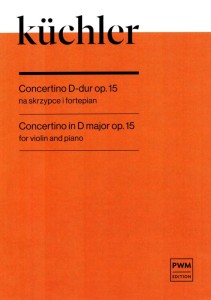 Ferdinand Küchler: Concertino D-dur op. 15 w stylu Vivaldiego - nuty na skrzypce i fortepian