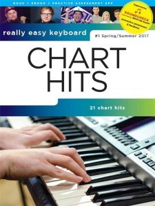 Really Easy Keyboard: Chart Hits 1 - Spring / Summer 2017 - nuty i akordy na keyboard w łatwym opracowaniu (+audio online)