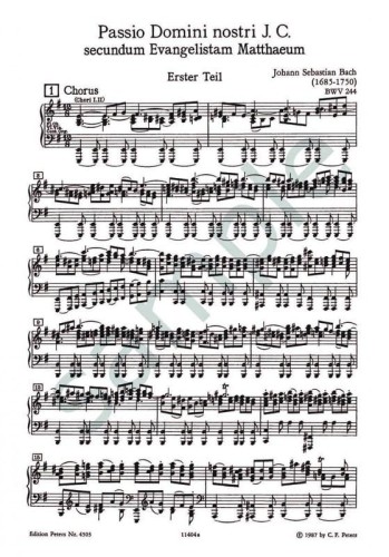 Jan Sebastian Bach - Matthaus-Passion BWV 244 - St. Matthew Passion