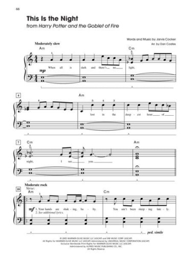 Harry Potter: Sheet Music From The Complete Film Series (Easy Piano ...
