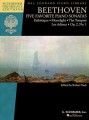 Ludwig van Beethoven: Five Favorite Piano Sonatas - nuty na fortepian solo