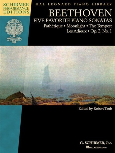 Ludwig van Beethoven: Five Favorite Piano Sonatas - nuty na fortepian solo