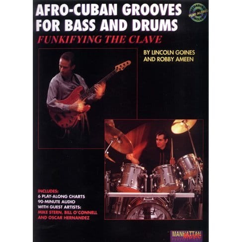 Afro-Cuban Grooves for Bass and Drums - Lincoln Goines, Robby Ameen - nuty na gitarę basową i perkusję (+ płyta CD)