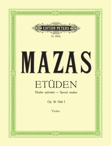 Jacques Féréol Mazas: Etuden op. 36 Heft 1 (1-30) - Etudes speciales - etiudy na skrzypce solo część 1