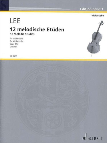 Sebastian Lee - 12 etiud melodycznych op. 113 na wiolonczelę