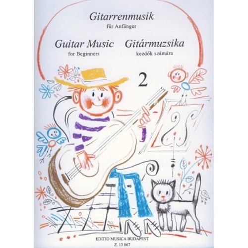 Guitar Music for Beginners 2 - Laszlo Vereczkey - nuty na gitarę klasyczną dla początkujących