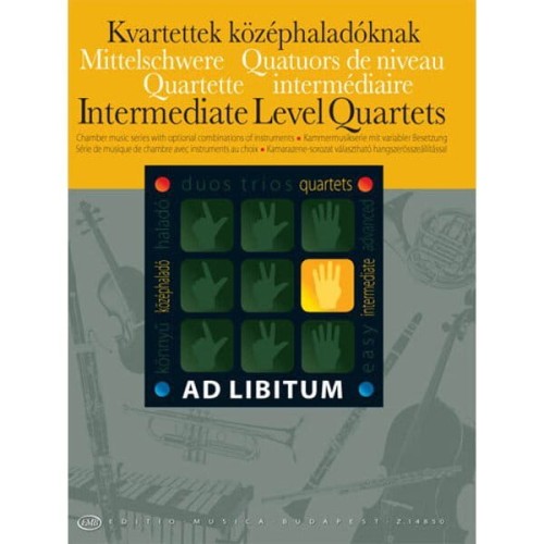 Ad Libitum. Intermediate Level Quartets - Laszlo Zempleni - kwartety kameralne dla średniozaawansowanych