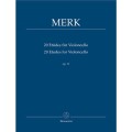 Joseph Merk - 20 Etudes for Violoncello op. 11 - 20 etiud na wiolonczelę solo