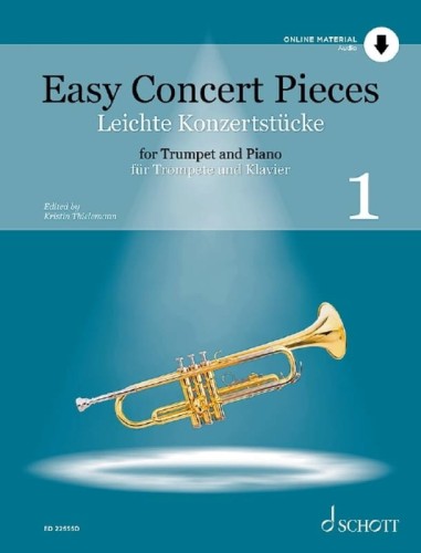 Easy Concert Pieces for Trumpet 1 - Kristin Thielemann (+ audio online) - nuty na trąbkę z fortepianem