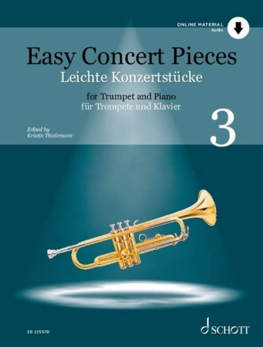 Easy Concert Pieces for Trumpet 3 - Kristin Thielemann (+ audio online) - nuty na trąbkę z fortepianem