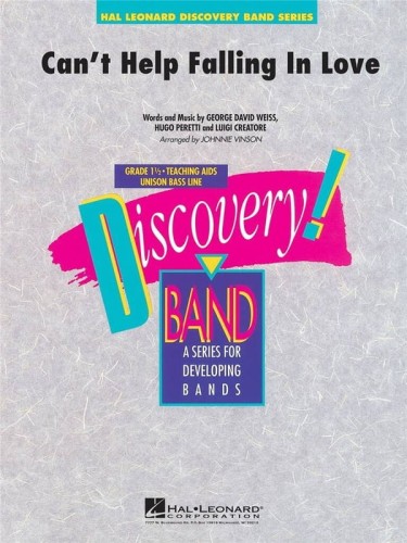 Discovery Band: Elvis Presley - Can't help Falling in Love (Score & Parts) - Johnnie Vinson - nuty na młodzieżową orkiestrę dętą