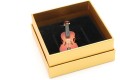 Przypinka wiolonczela - miniaturowy instrument w pudełku prezentowym - wpinka 7 cm