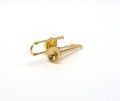 Przypinka puzon - złoty miniaturowy instrument w pudełku prezentowym - wpinka 5,5 cm