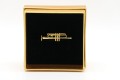 Przypinka trąbka - złoty miniaturowy instrument w pudełku prezentowym - wpinka 4 cm