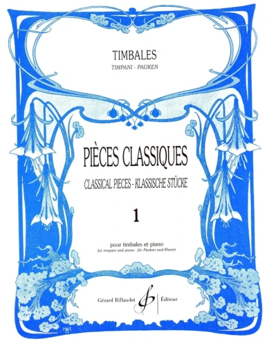 Pieces classiques pour timbales 1 - Patrice Sciortino - utwory klasyczne - nuty na kotły i fortepian