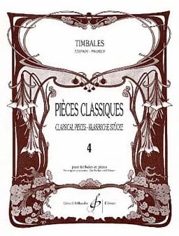 Pieces classiques pour timbales 4 - Patrice Sciortino - utwory klasyczne - nuty na kotły i fortepian