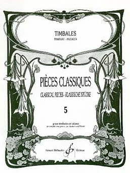 Pieces classiques pour timbales 5 - Patrice Sciortino - utwory klasyczne - nuty na kotły i fortepian