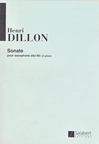 Henri Dillon: Sonate pour Saxophone Alto et Piano - nuty na saksofon altowy i fortepian