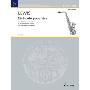 Paul Lewis: Serenade populaire for Alto Saxophone and Piano - nuty na saksofon altowy i fortepian