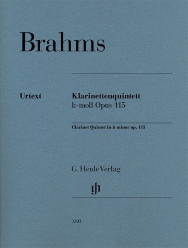 Johannes Brahms: Klarinettenquintett - Clarinet Quintet - Kwintet klarnetowy h-moll op. 115 - nuty na klarnet lub altówkę, dwoje skrzypec, altówkę i wiolonczelę