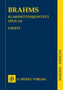 Johannes Brahms: Klarinettenquintett - Clarinet Quintet - Kwintet klarnetowy h-moll op. 115 - partytura studyjna