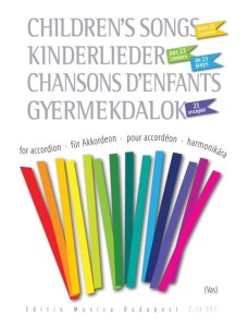 Children's Songs for Accordion - Gabor Vas - klasyczne i ludowe piosenki dla dzieci - nuty na akordeon dla początkujących