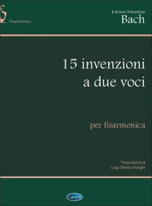 Jan Sebastian Bach: 15 Invenzioni a Due Voci per Fisarmonica - inwencje dwugłosowe - nuty na akordeon