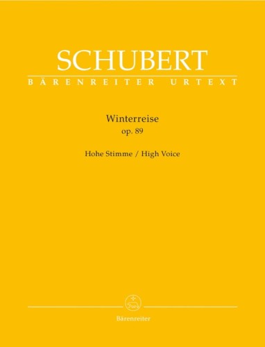 Franz Schubert: Winterreise op. 89 D 911 for High Voice - Podróż zimowa - nuty na głos wysoki z fortepianem
