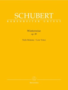 Franz Schubert: Winterreise op. 89 D 911 for Low Voice - Podróż zimowa - nuty na głos niski z fortepianem