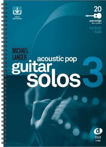 Acoustic Pop Guitar Solos 3 - Michael Langer (+ audio online) - nuty i tabulatury na gitarę, akordy i słowa piosenek
