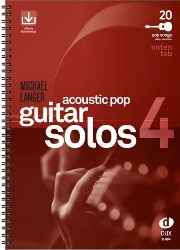 Acoustic Pop Guitar Solos 4 - Michael Langer (+ audio online) - nuty i tabulatury na gitarę, akordy i słowa piosenek