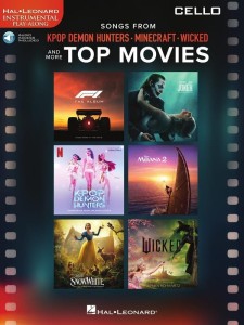 Songs from Kpop Demon Hunters Minecraft Wicked and more Top Movies: Cello - 12 piosenek z filmów - nuty na wiolonczelę (+ audio online)