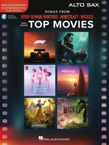 Songs from Kpop Demon Hunters Minecraft Wicked and more Top Movies: Alto Sax - 12 piosenek z filmów - nuty na saksofon altowy (+ audio online)