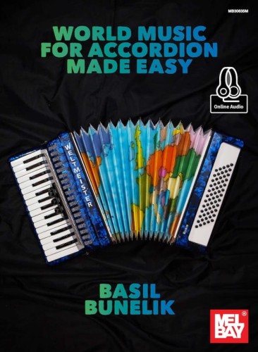 World Music For Accordion Made Easy - Basil Bunelik (+ audio online) - łatwe nuty na akordeon