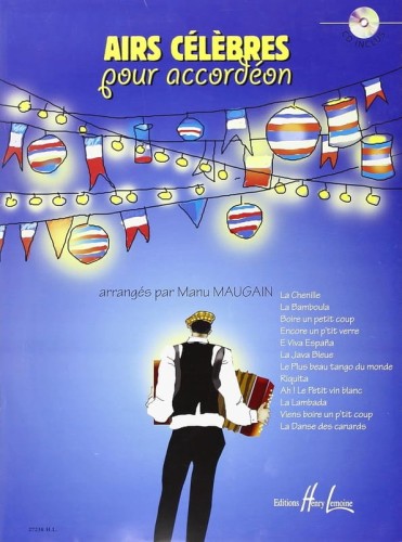 Airs Celebres pour Accorderon - Manu Maugain (+ płyta CD) - nuty na akordeon