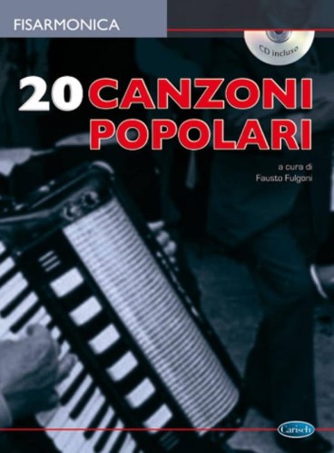 20 Canzoni Popolari per Fisarmonica - Fausto Fulgon (+ płyta CD) - popularne piosenki włoskie - nuty na akordeon