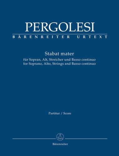 Pergolesi: Stabat mater fur Sopran, Alt, Streicher und Basso continuo (Score) - nuty na dwa głosy i orkiestrę smyczkową - partytura