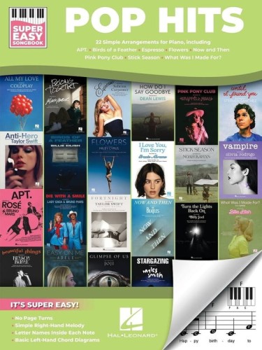 Super Easy Songbook: Pop Hits - proste nuty literowe na pianino lub keyboard