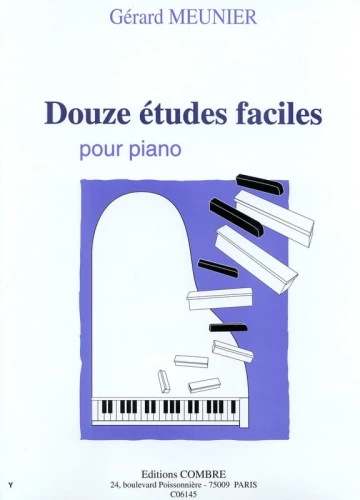 Gerard Meunier: Douze etudes faciles pour piano - 12 łatwych etiud - nuty na fortepian