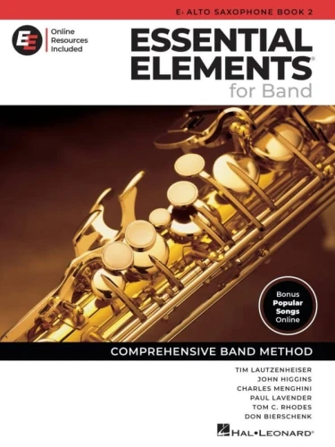 Essential Elements 2000 for Band: Eb Alto Saxophone Book 2 (+ audio online) - szkoła na saksofon altowy przygotowująca do gry w orkiestrze dętej