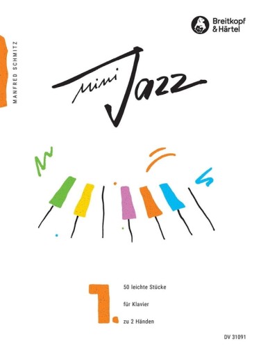 Manfred Schmitz: Mini Jazz 1 - 50 łatwych utworów - nuty na fortepian