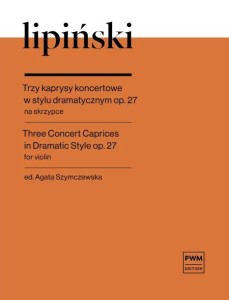 Karol Lipiński: Trzy kaprysy koncertowe w stylu dramatycznym op. 27 - nuty na skrzypce